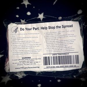 Pack of 5 Face Masks Government Grade